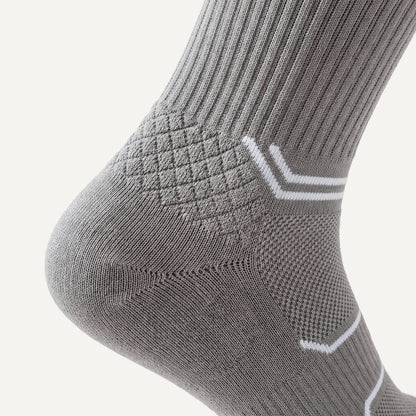 Crew Compression Socks in Grey, close-up of the knit