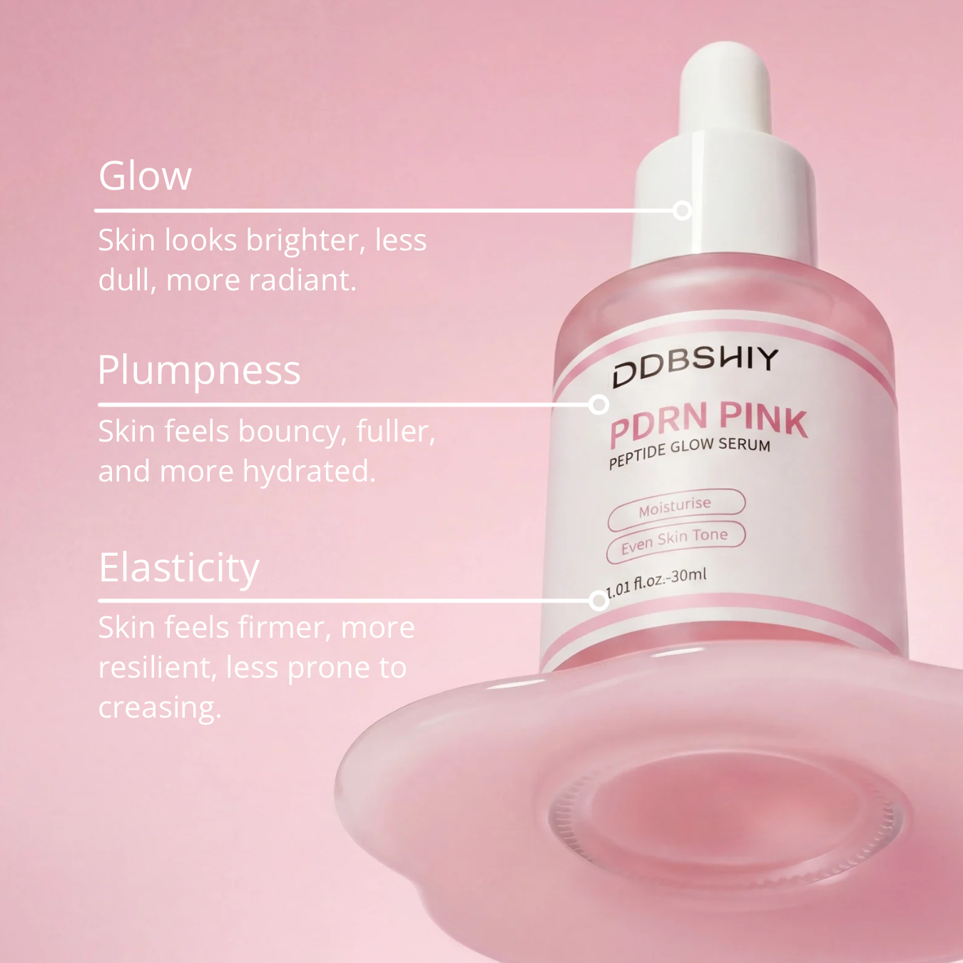 DDBSHIY PDRN Pink Peptide Glow Serum (30ml - 1.01 fl.oz.)