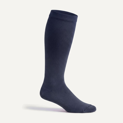 Knee-High Compression Socks in Midnight, side view