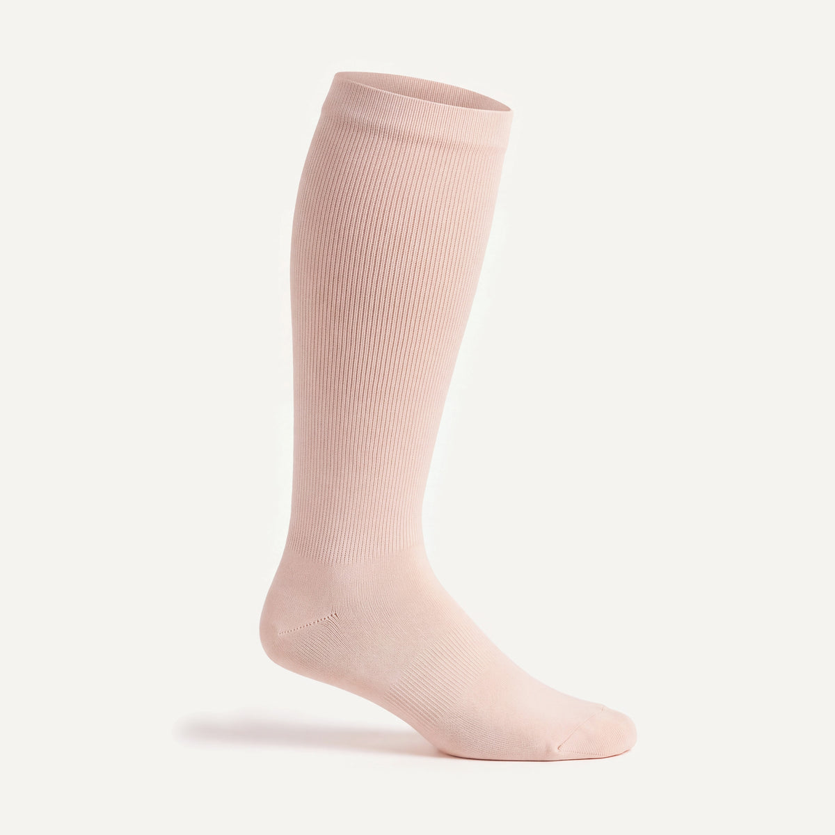 Knee-High Compression Socks in Shell, side view