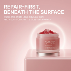 Repair-first collagen jelly cream supports the moisture barrier
