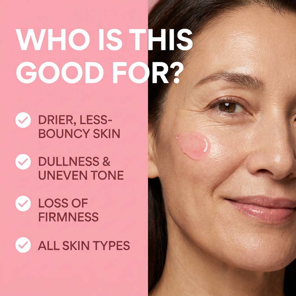 Collagen jelly cream for drier less-bouncy mature skin, all skin types